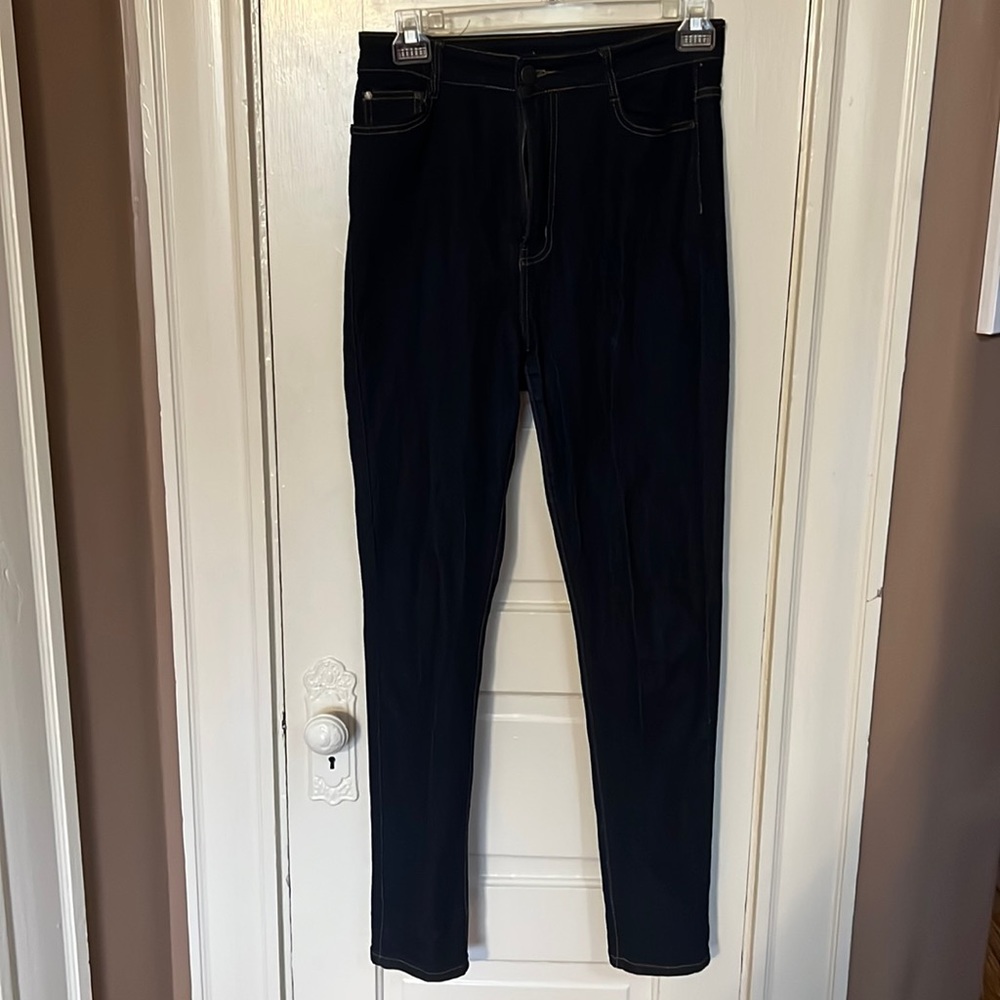 Dark Rinse Blue Jeans